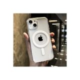CONSTRAIN - iPhone 13 ile uyumlu & 14 Manyetik, Magsafe Darbeye Dayanıklı Wireless Kablosuz Sarj Özellikli Şeffaf Kılıf