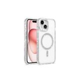 CONSTRAIN - iPhone 13/14 ile uyumlu Kılıf Parlak Taş İşlemeli Işıltılı MagSafe ile uyumlu Şarj Özellikli Stil Kapak - Şeffaf