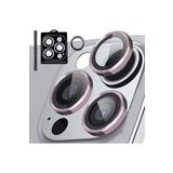 CONSTRAIN iPhone 15 Pro, 15 Pro Max İle Uyumlu Kamera Lens Koruyucu pembe