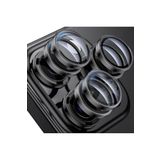 CONSTRAIN iPhone 15 Pro, 15 Pro Max İle Uyumlu Kamera Lens Koruyucu siyah titanyum