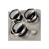 CONSTRAIN - İphone 15 Pro & İphone 15 Pro Max Kamera Koruma Lens Koruyucu Temperli Cam Safir Lens Camı Titanium