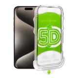 CONSTRAIN - iPhone 15 Pro Max Ekran Koruyucu Otomatik Hizalama Aparatlı 9h Tam Kaplayan Temperli Cam