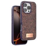 CONSTRAIN - iPhone 16 Pro ile uyumlu "16 PRO" Bright Simli Lüx Tasarım Elit Kapak/Kılıf - DERİN MOR - DERİN MOR