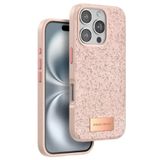 CONSTRAIN - iPhone 16 Pro Max ile uyumlu "16 MAX" Bright Simli Lüx Tasarım Elit Kapak/Kılıf - PEMBE - PEMBE