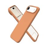 CONSTRAIN - iPhone 17 Air ile uyumlu Kılıf Lansman Kamera Çıkıntılı içi Kadife Yumuşak Renkli Silikon Mat Hisli Süet Kapak - Turuncu