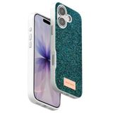 CONSTRAIN - iPhone 17 ile uyumlu "17" Bright Simli Lüx Tasarım Elit Kapak/Kılıf - KOYU YEŞİL - KOYU YEŞİL