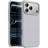 CONSTRAIN - iPhone 17 Pro ile uyumlu Kılıf Lansman Kamera Korumalı içi Kadife Yumuşak Renkli Silikon Mat Hisli Süet Kapak - Gri