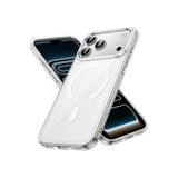 CONSTRAIN - iPhone 17 Pro ile uyumlu Kılıf Magsafe ile uyumlu Wireless Kablosuz Şarj Destekli Sert Silikon Manyetik Şeffaf Kapak