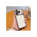 CONSTRAIN - iPhone 17 Pro ile uyumlu Kılıf Tam Kamera Korumalı Metalik Parlak Renkli Kenarlı Yumuşak Silikon Lensli Kapak - Gri
