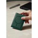 CONSTRAIN - MagSafe ile uyumlu Deri Kartlık Cüzdan - Premium Seri Stand Özellikli Kart Bölmeli - KOYU YEŞİL
