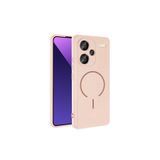 CONSTRAIN - Redmi Note 13 Pro Plus ile uyumlu Xiaomi Kılıf Lansman MagSafe ile uyumlu Kamera Korumalı iç Kadife Yumuşak Renkli Silikon - Rose Pembe