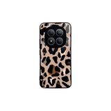 CONSTRAIN - Redmi Note 15 Pro 4G ile uyumlu Xiaomi Kılıf Boyalı Tablo Desenli Fiyonk Ve Leopar Tasarımlı 3D Ayna Görünümlü Korumalı Kapak - Çok Renkli