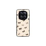 CONSTRAIN - Redmi Note 15 Pro 4G ile uyumlu Xiaomi Kılıf Boyalı Tablo Desenli Fiyonk Ve Leopar Tasarımlı 3D Ayna Görünümlü Korumalı Kapak - Ekru