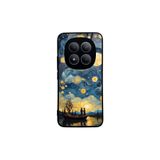 CONSTRAIN - Redmi Note 15 Pro 5G ile uyumlu Xiaomi Kılıf Boyalı Tablo Desenli Fiyonk Ve Leopar Tasarımlı 3D Ayna Görünümlü Korumalı Kapak - Beyaz 2