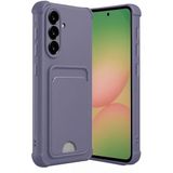 CONSTRAIN - Samsung Galaxy A35 ile uyumlu A37/A36/A56 Kılıf Kamera Ve Köşe Korumalı Kartlıklı Cüzdanlı Yumuşak Silikon - Mor 1