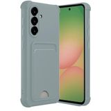 CONSTRAIN - Samsung Galaxy A35 ile uyumlu A37/A36/A56 Kılıf Kamera Ve Köşe Korumalı Kartlıklı Cüzdanlı Yumuşak Silikon - Yeşil