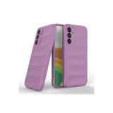 CONSTRAIN - Samsung Galaxy M34 5G ile uyumlu Kılıf Kamera Korumalı Parmak İzi Bırakmayan İçi Kadife Yumuşak Sıvı Silikon Kapak - Mor