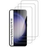 CONSTRAIN - Samsung Galaxy S23 FE ile uyumlu Kırılmaz Cam 3 Adet Temperli Şeffaf Ekran Koruyucu(3'Lü Paket)