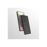 CONSTRAIN - Samsung Galaxy S24 Ultra ile uyumlu Kılıf Magsafe ile uyumlu Halkalı Extra Standlı içi Kadife Yumuşak Renkli Silikon Kapak - Gri
