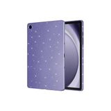 CONSTRAIN - Samsung Galaxy Tab S8 ile Uyumlu Tablet Kılıf Renkli Simli Işıltılı Silikon Kapak - Lacivert