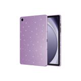 CONSTRAIN - Samsung Galaxy Tab S9 FE ile Uyumlu Tablet Kılıf Renkli Simli Işıltılı Silikon Kapak - Mor