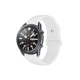 CONSTRAIN - Samsung Galaxy Watch ile Uyumlu 4 5 6 7 Fe 40 40 44 Classic 42 43 46 47 Mm Kordon Silikon Spor Kordon 20mm - Beyaz