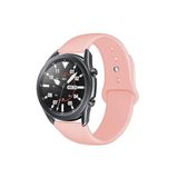 CONSTRAIN - Samsung Galaxy Watch ile Uyumlu 4 5 6 7 Fe 40 40 44 Classic 42 43 46 47 Mm Kordon Silikon Spor Kordon 20mm - Pembe 2
