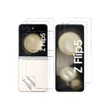 CONSTRAIN - Samsung Galaxy Z Flip 5 ile Uyumlu 360 Ön Arka 2in1 Ekran Ve Kasa Koruyucu Film Şeffaf FullBody Nano Cam
