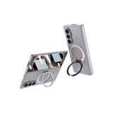 CONSTRAIN Samsung Galaxy Z Fold 8 Ultra İçin Sert PC Katlanabilir Yüzük Standlı Kamera Korumalı MagSafe İle Uyumlu Telefon Kılıfı Kapak - Gri