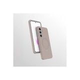 CONSTRAIN - Samsung ile uyumlu Galaxy A35 Kılıf MagSafe ile uyumlu Halkalı Extra Standlı Içi Kadife Yumuşak Renkli Silikon Kapak - Desert Gold