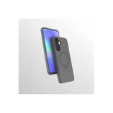 CONSTRAIN - Samsung ile uyumlu Galaxy A36/A56 Kılıf MagSafe ile uyumlu Halkalı Extra Standlı Içi Kadife Yumuşak Renkli Silikon Kapak - gri
