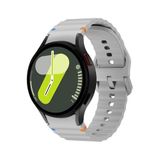 CONSTRAIN - Samsung ile uyumlu Galaxy Watch 4 5 6 7 FE 40 40 44 Classic 42 43 46 47 mm Kordon Dekoratif Örgü Çizgili Spor S - Gri