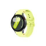 CONSTRAIN - Samsung ile uyumlu Galaxy Watch 4 5 6 7 FE 40 40 44 Classic 42 43 46 47 mm Kordon Dekoratif Örgü Çizgili Spor S - Sarı 1
