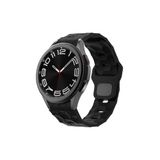 CONSTRAIN - Samsung ile uyumlu Galaxy Watch 4 5 6 7 FE 40 40 44 Classic 42 43 46 47 mm Kordon Futbol Topu Prizma Dizayn Sil - Siyah 2