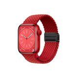 CONSTRAIN - Samsung ile uyumlu Galaxy Watch 4 5 6 7 Fe 40 40 44 Classic 42 43 46 47 Mm Kordon Magnet Örgü Strap - Kırmızı 1
