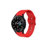 CONSTRAIN - Samsung ile uyumlu Galaxy Watch 4 5 6 7 Fe 40 40 44 Classic 42 43 46 47 Mm Kordon Silikon Kordon - Kırmızı