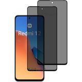 CONSTRAIN - Xiaomi ile uyumlu Redmi 12 Ekran Koruyucu Hayalet Cam 5d Parlak Privacy Kırılmaz Ekran Camı Gizli Görünmez