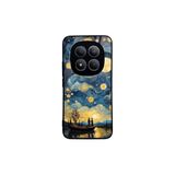 CONSTRAIN - Xiaomi Redmi Note 15 Pro Plus ile uyumlu Kılıf Boyalı Tablo Desenli Fiyonk Ve Leopar Tasarımlı 3D Ayna Görünümlü Korumalı Kapak - Bej
