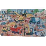 Construction Vehicles - Inşaat Araçları / Small Puzzle 3-7 Yaş 24 Parça