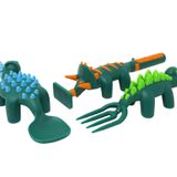 Constructive Eating - ABD'de Üretilen Küçük Çocuk Gereçleri - Yeni yürümeye başlayan çocuklar için gümüş eşyalar - Çocuklar için Mutfak Eşyaları - Constructive Eating Gereç Seti