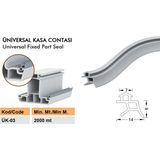 Contacall Kalın Fitil Pvc Kapı Pencere Contası Pvc Doğrama Fitili 25 M Gri