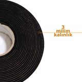 Contacall Kapı Pencere İzolasyon Bandı Yapışkan Sünger 3 mm Kalınlık 40 mm Genişlik 10 Metre Uzunluk / EPDM-3*40