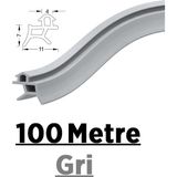Contacall Pen Markalarının Kapı Pencere Contası Pvc Fitili 100 Metre Gri Tüm Standart Pvc Pimapen, Fıratpen, Egepen, Winsa Gibi Markalara Uygun