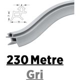 Contacall Pen Markalarının Kapı Pencere Contası Pvc Fitili 230 Metre Gri Tüm Standart Pvc Pimapen, Fıratpen, Egepen, Winsa Gibi Markalara Uygun