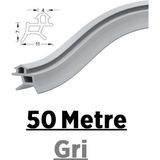 Contacall Pen Markalarının Kapı Pencere Contası Pvc Fitili 50 Metre Gri Tüm Standart Pvc Pimapen, Fıratpen, Egepen, Winsa Gibi Markalara Uygun
