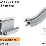 Contacall UK03 Çelik Kapı Fitili Contası Gri 6 Metre