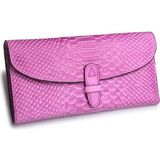 Contacts Scopello - Premium Croco Kadın Cüzdanı - Pembe