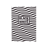 Container Black On White Bias 16.5x23.5 cm 20 Yaprak siyah Defter
