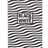 Container Black On White Wave 16.5x23.5 cm 20 Yaprak siyah Defter