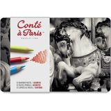 Conte a Paris : Pastel Kalem Seti : 12 Renk (Metal Kutu) - Karışık Renk
